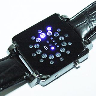 EUR € 16.27   31 elegante LED blu orologio da polso luce cifre