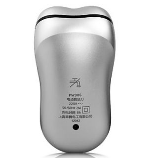 USD $ 31.49   Povos Rechargeable Mens Electric Rotary Shaver (Silver