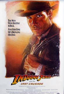 Indiana Jones and The Last Crusade Original 27” x 40” Movie Poster