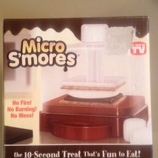 As Seen on TV Micro smores Microwave Smore Maker 24 Recipes Indoor