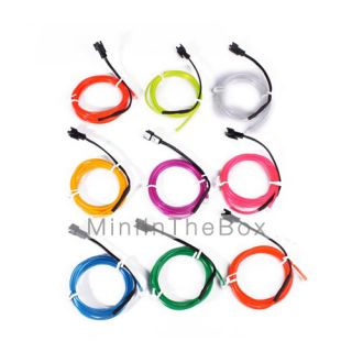 USD $ 46.49   El Wire Neon Light with Battery Inverter(1m,Multicolor