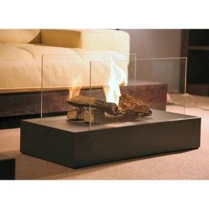 New Modern Portable Free Standing Indoor Fireplace