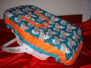 Baby Infant Car Seat Carrier Cover w Miami Dolphins New