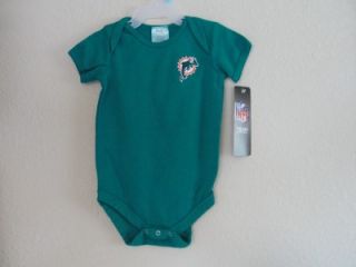 Miami Dolphins Baby One Piece 24 Months NFL Licensed