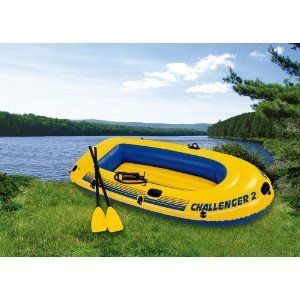  Sturdy Inflatable River Lake Kayak Raft Boat w Pump Oars New