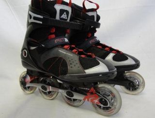  Mens F.I.T. 84 Fitness 2012 Inline Skates Black and Red Size 10.5