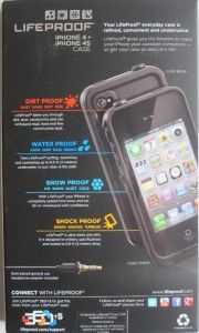 New Black Life Proof Waterproof Case Cover for Apple iPhone 4 4S