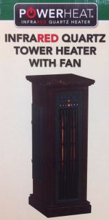  Heat 5200 BTUs TOWER Infrared Portable Space Electric Heater in Oak