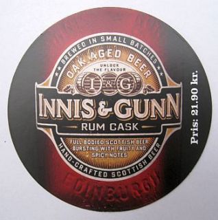Innis Gunn Orginal Cask Edinburgh Made for Sweden