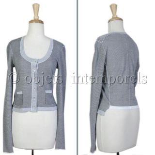 Cover Up Season 2012 BNWT $316 Inhabit Cotton Cardigan Top Sweater