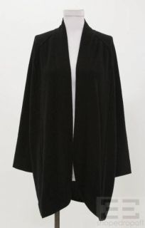 Inhabit Black Cashmere Open Front Sweater Size Small