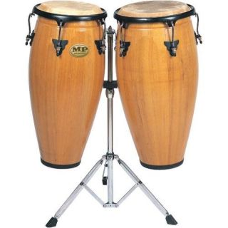 Mano Percussion 10 & 11 Double Conga Set With Stand, Natural, MP1601