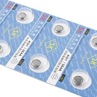 AG1 364A 1.55V High Capacity Alkaline Button Cell Batteries (10 pack