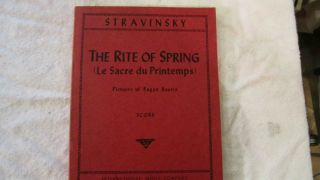 Rite of Spring Stravinsky Score by International Music Co 1970