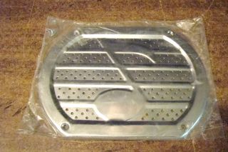 Vintage Chrome Musical Note Speaker Grille Low Rider Rat Rod Classic