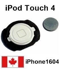  iPod Touch 4G 4th Gen White Home Button with Flex Cable Canada