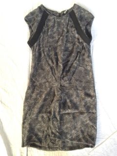 Iro Jane Silk Leopard Print Shift Dress Size 0