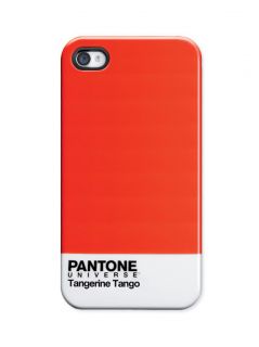 Case Scenario Pantone iPhone 4 4S Fitted Phone Case Tangerine Tango