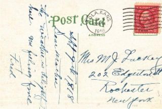 1918 Iola Kansas First Baptist Church Postcard