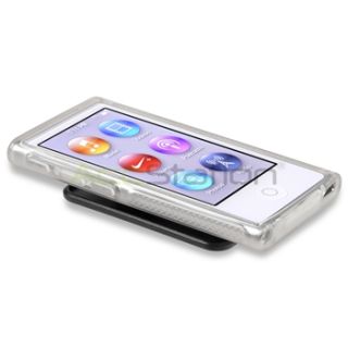 Belt Clip TPU Rubber Gel Soft Skin Case Cover Clear for iPod Nano 7 7g