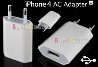 USB Wall Home Charger AC Adapter for Apple iPhone 4 4G 4S 4GS