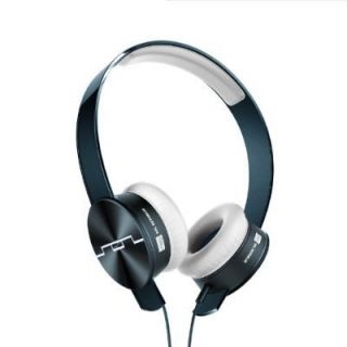  Tracks Ultra BLUE V12 On Ear Headphones Remote Mic IPOD Compatible