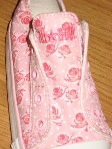 New Converse All Star Pink Ox Roses Slip on Infant 4