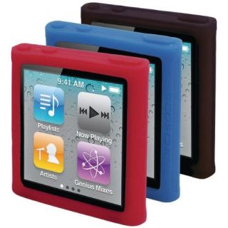 Scosche IS3D iPod Nano 6g Tightgrip N6 Silicone Skins 3 PK Dark