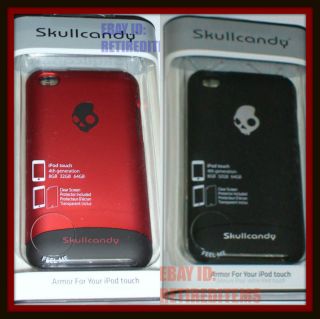 SKULLCANDY CASES SCREEN PROTECTORS iPod Touch 4G 4th Generation Red