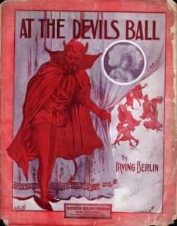 1913 Irving Berlin Sheet Music at The Devils Ball Featuring Auriema