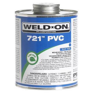 IPS Weldon 10849 IPS Corporation 1 4 Pint Blue 721 PVC Cement