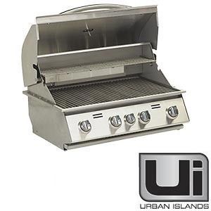Urban Island Stainless Steel Drop in 4 Burner Grill by Bull Outdoor