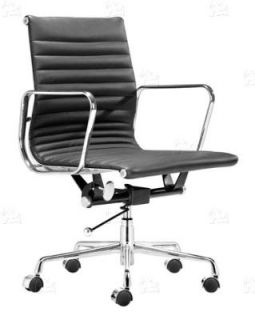  executive management office chair black 100 % full grain italian