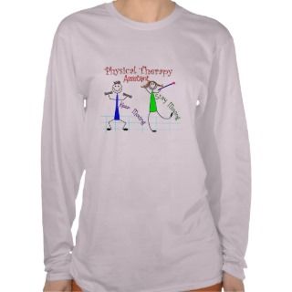 Physical Therapy Assistant Stick People Design Shirts