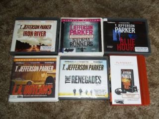 Lot of 6 T. Jefferson Parker unabr. cd audio books, Iron River ++++