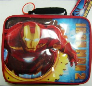 Ironman 2 Movie Thermos Insulated Soft Lunch Box Cooler Lunchbox Iron