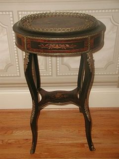Sewing Planter Table Italian Early 19th Century Inlaid