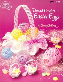 Thread Crochet Easter Eggs Basket Patterns