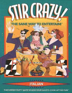 Stir Crazy Italian Dinner Cooking Party Game New SEALED