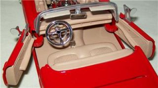 1956 Ford Thunderbird Convertible   1:24 Scale Diecast Model   Red