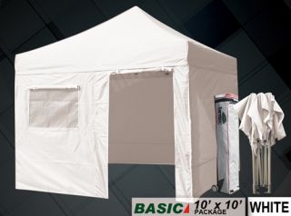  Package 10x10 EZ Pop Up Canopy Outdoor Tent 4 Walls Rolling Bag
