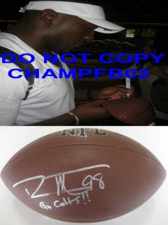 ROBERT MATHIS INDIANAPOLIS COLTS SIGNED AUTOGRAPHED NFL FOOTBALL COA