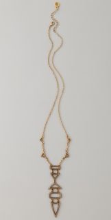 House of Harlow 1960 Small Geometric Drop Necklace