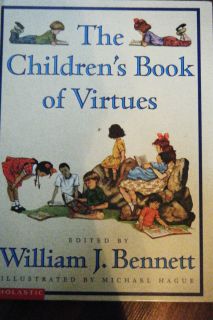  Virtues Hardcover William J Bennett Scholastic Print 068481353X