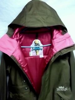 Burton Snow Ivy Ski Jacket Brunette Womens M New 2011