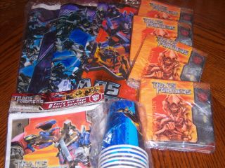 Transformers Birthday Party Supply Lot