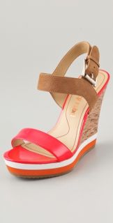 Luxury Rebel Shoes Dani Colorblock Wedge Sandals