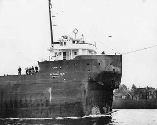 O890 RP 1948 Great Lake Shipwreck Crete Hit The J P Morgan Jr