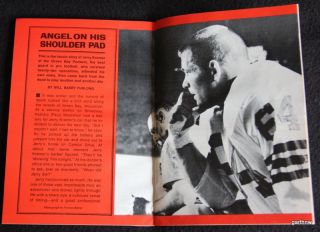 Green Bay Packers 1967 Jerry Kramer Football Pictorial Angel on His