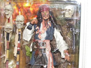 Lot of 2 New Captain Jack Sparrow Action Figures Pirates of The